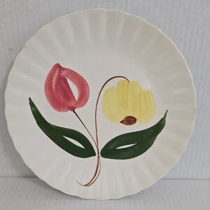 Vintage Handpainted Blue Ridge / Southern Pottery 9 1/4 Inch "Shoo Fly" Plate